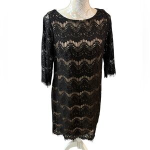 DRAPER’S & DAMON’S petites
Black Lace Dress
Size 12p